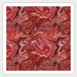 Red Silk Marble - Digital Liquid Paint Sticker